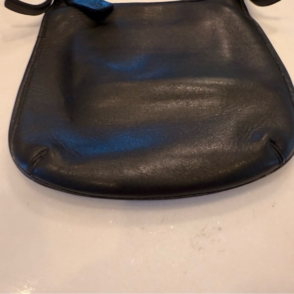 Coach Vintage Black Leather Crossbody Shoulder Hippie Flap Bag 9135 - Picture 10 of 16